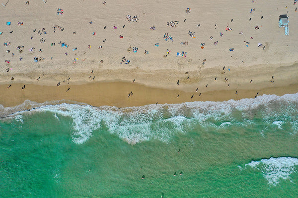 We have great California Beach Sunbathers Aerial Photos