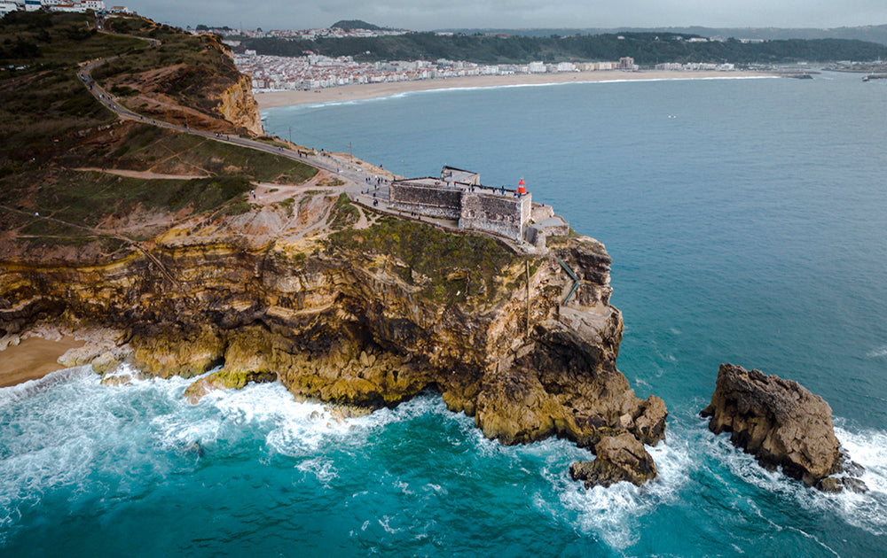 Nazare, Fishing Village - Portugal Aerial Photos